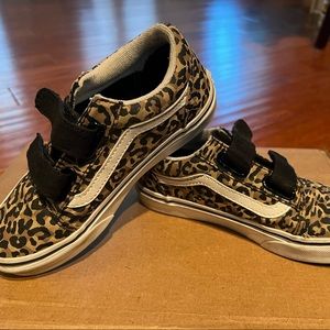 Leopard animal print VANS old Skool Velcro